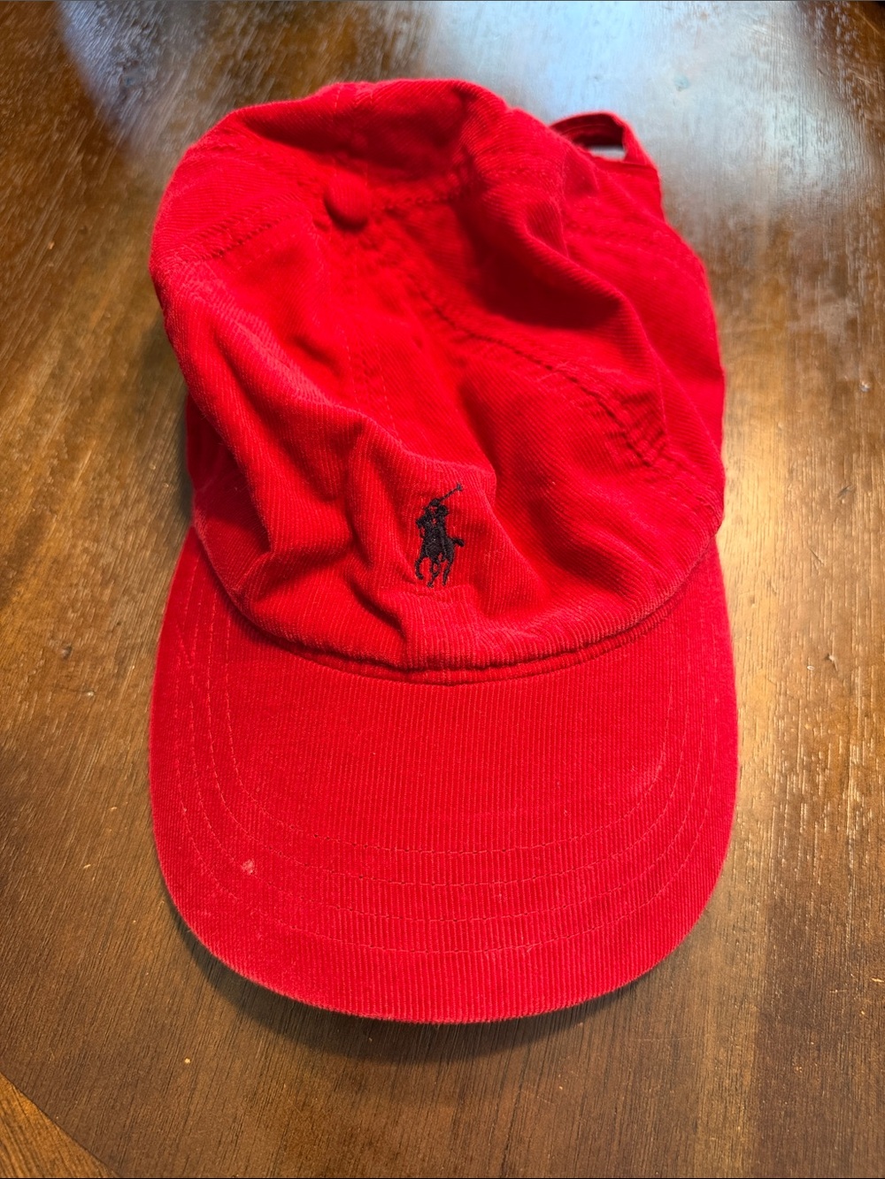 Ralph Lauren Red Polo Embroidered Cap